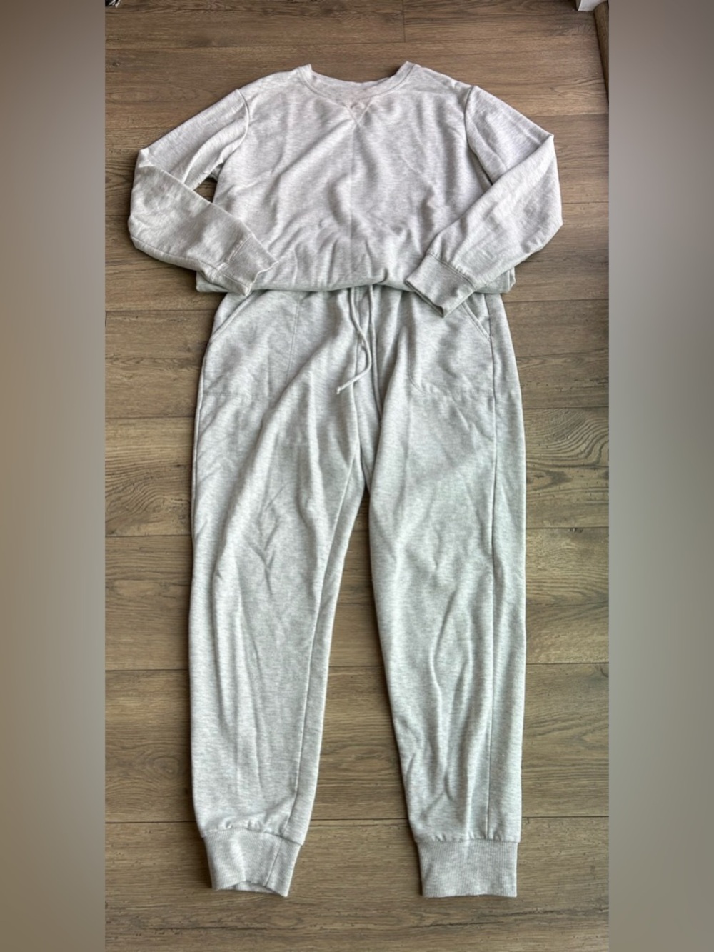 Stars Above Light Gray Women's Jogger Pants & Sweatshirt- Cozy Everyday Lounge